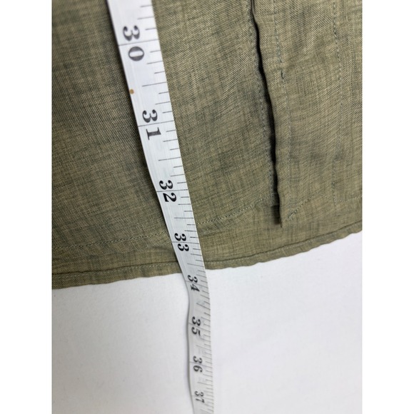 Polo Ralph Lauren Blaire Shirt Mens 16.5 Olive Green Cotton Button Down Long Slv - Picture 4 of 8